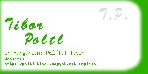 tibor poltl business card